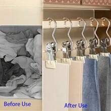 1pc.5pcs.10pcs.Home Multifunctional Hook Clip, Wardrobe Organizer Clip, Food Sealing Clip