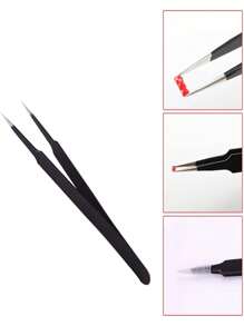 Diamond Painting Pliers Diamond Painting Accessories Stainless Steel Tools, Hand-Sewn Jewelry DIY Handcrafts Non-Serrated Stainless Steel Fine Tweezers