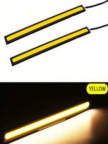 2个装 17厘米 DRL LED COB 灯泡日间行车灯通用防水 12V 7000K 白色卡车汽车工作造型灯 - 2個 - 查看 9