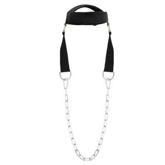 1pc Head And Neck Training Harness With Chain Strengthen Neck And Chin Muscles With Weight Lifting Exerciser Straps, Gym