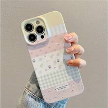 Funda para teléfono (1 unidad) FloralSplicing, resistente a golpes, con película protectora, compatible con modelos 16/15/14/13/12/11 Plus/Pro/Pro, X/XS, XS. Estampados realistas. - Colores mixtos 1 - Ver 6