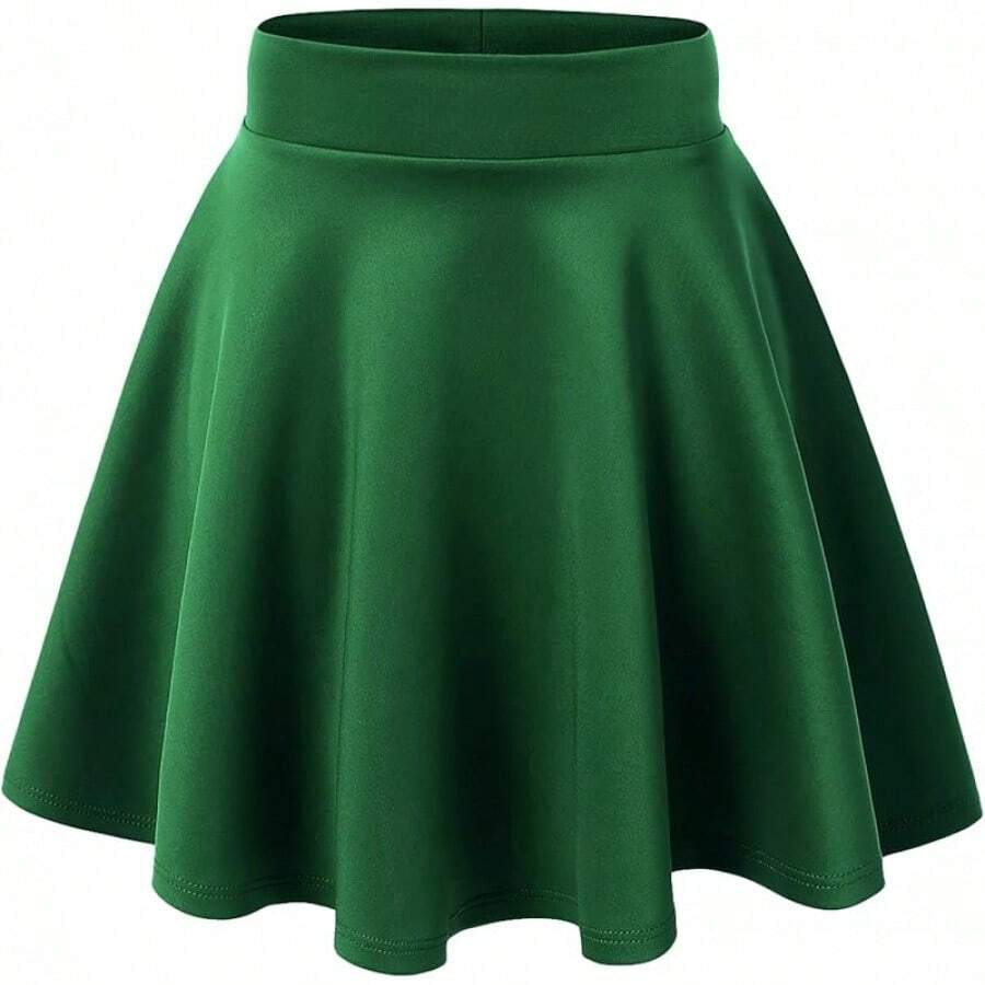 Women's Skirt  Women's Basic Versatile Stretchy Flared Casual Mini Skater Skirt XS-3XL Plus Size  Suitable For Teenagers/Young Adults, Suitable For Summer, School, Campus, College