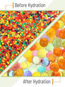 60,000 piezas Perlas de agua de colores, perlas de gel de agua para llenar jarrones, decoración navideña, centro de mesa para bodas, regalo perfecto