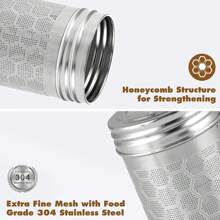 Tea Strainers For Loose Tea, Extra Fine Mesh Tea Infuser, 304 Stainless Steel & Updated Slim Threaded Lid, Tea Strainers Teas Infuser Strainer Filters For Teas, Tea Infuser Strainer - Stainless Steel Strainers For Loose Leaf Tea, Steeper, Fine Mesh Ball Holder With Chain Hook And Lid, Reusable Filter Bags Diffusers, Loose Leaf Tea Steeper For Black Tea