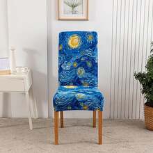 Chair Covers For Dining Room Set Of 4,Stretch Spandex Parsons Chair Slipcovers 4 Pack,Removable Washable Chair Protector For Kitchen,Diner,Party,Wedding - Multicolor - View 2