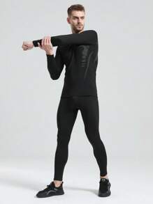 Men's Autumn/Winter Sports & Casual Tracksuit Set, Suitable For Running, Basketball, Gym
