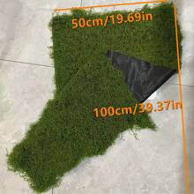 1 pièce Pelouse en mousse soie-like, natte de mousse laineuse artificielle, tapis de gazon faux carré, fausse mousse, gazon artificiel, décoration en mousse verte miniature, pelouse DIY, décoration de jardin extérieur, pour événements, fêtes, mariages
