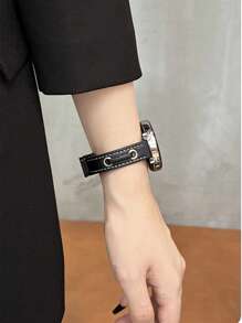 18mm 20mm 22mm schmales Leder Magnetarmband - Stilvoller Ersatzband für Galaxy Watch 6 5 4 40mm 44mm, Galaxy Watch 5 Pro, Galaxy Active 2, Watch 6 4, GT4 GT3 GT2 Pro - Bequemes, unisex Design für Herren und Damen