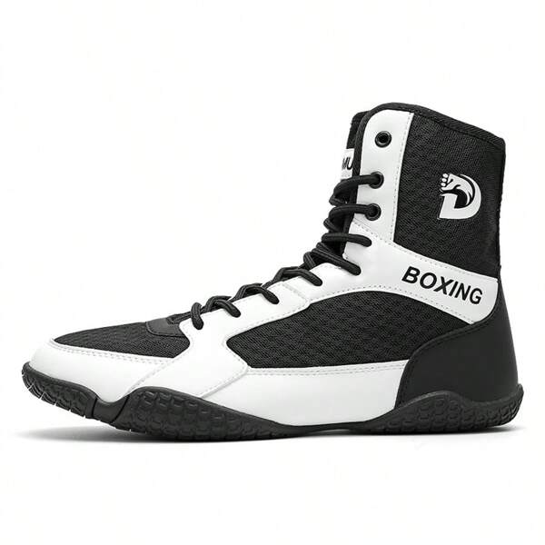 Zapatos de entrenamiento de boxeo interior para hombres, zapatos de lucha con suela de goma para competición, zapatos de pelea