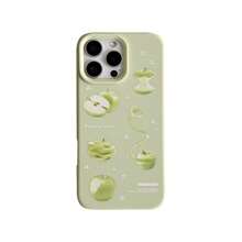 1 pieza Funda de teléfono móvil suave con diseño de 'Arándano', compatible con la serie Apple 16/15/14/13/12/11, estilo coreano dulce y Del