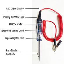 Car Voltage Circuit Tester Auto 5V-120v Tools Car Diagnostic Probe Test Pen Light Bulb Electric Measuring Pen Automotive Tools - one-size - View 11