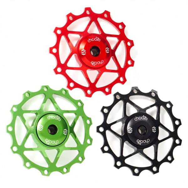 chooee CHOOEE Keramik Schaltwerksrolle für Shimano/SRAM - 13T/15T Fahrrad Leitrolle, glatter MTB & Rennrad Fahrrad Zubehörartikel