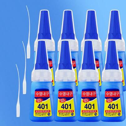 8/6/4/2pcs Super Strong Clear Adhesive | Waterproof Multi-Purpose Glue, Suitable For Plastic, Metal, Faux Leather, Rubber, Wood And Ceramic | Non-Yellowing Craft Glue, Applicable For Tools, Tires And Home Repair