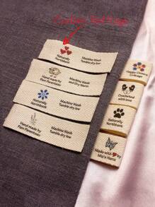 20X70mm, 50pcs Twill Webbing,Flat Or Folded Labels,Tags For Knitted Things,Custom, Handmade Label,Sew Accessories,Multi-Functional