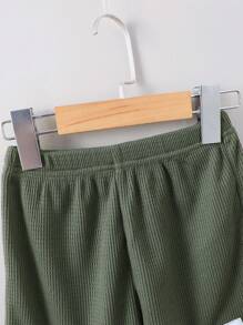 Ensemble sportif d'été pour jeune garçon, en tissu à gaufrettes, avec patchwork et couleurs contrastées, manches courtes