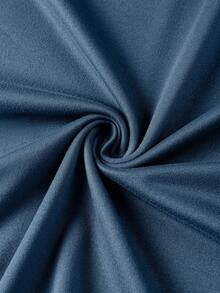 男士字母印花圆领休闲短袖T恤，夏季 - 藍色 - 查看 7