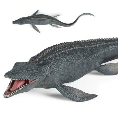Large Mosasaurus Toy Realistic Deep Sea Monster Mosasaurus Dinosaur Plastic Hand-Painted Ocean Animal Model Figurine Birthday Gifts Party Favors Kids Toys Halloween Christmas Gift