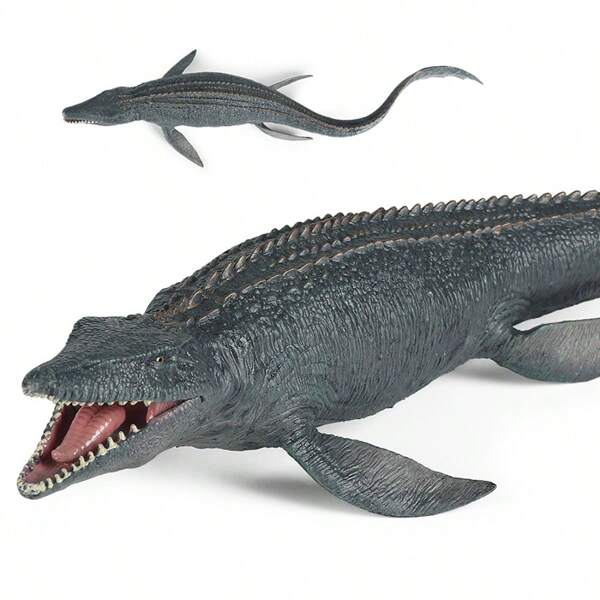 Juguete grande de Mosasaurio, monstruo marino realista del mar profundo, modelo de plástico con pintado a mano de Mosasaurio dinosaurio, figura de animal oceánico, regalo de cumpleaños, regalos de fiesta, juguetes para niños, regalo de Navidad y Halloween