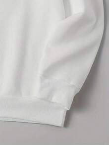 Unisex Crew Neck Sweatshirt Printed Butterfly Design Arabesques Darkness Gothic Emo Warmth Comfortable Autumn/Winter Printed On Sleeves Alternative Style Casual - 白色 - 查看 2