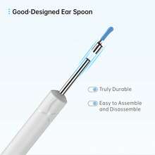 Herramienta de eliminación de cerumen de cámara 1080P - Limpiador de oídos - Kit de limpieza de oídos 7 en 1 - Cumple con los estándares de FSA/HSA - Compatible con dispositivos iOS y Android, escuela, vuelta al cole, viaje, artículos esenciales de viaje, artículos esenciales del hogar, limpiador de oídos - Negro - Ver 8