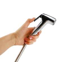 An Der Wand Montiertes Duschkopf-Set, Multifunktionales Hand-Toilettenspray, Bidet-Badezimmerbrause, Toiletten-Sprühpistolen-Set Mit 1,5 M Schlauch + Festem Sitz, Zum Duschen, Bodenreinigen, Waschen Des Toilettensitzes, Blumengießen, Autowaschen