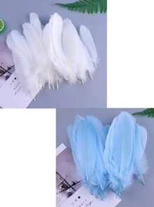 50pcs Multi-Color Versatile Natural Feathers In Bulk, Suitable For Feather Decorations, Weddings, Parties