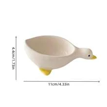 1pc Swan Shaped Ceramic Sauce Dish For Seasoning, Sauce, Oil, Vinegar, Mustard, Salad, Hot Pot Dipping,Kitchen,Christmas Gift
