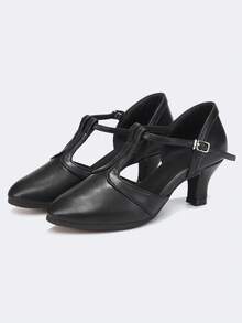Women's Jazz Dance Shoes, Closed Toe Non-Slip Dance Shoes, Black Modern Dance Shoes, Suitable For Various Dance Styles For Women, Can Be Worn Indoors And Outdoors - Black - View 6