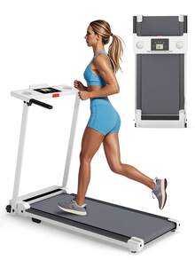 Portable Home Treadmill, 3.0 Horsepower Silent Brushless, 300 Pounds Load-Bearing, Foldable, Small Home Office Walking Treadmill, Handrail, LED Display Screen, Black - 美規A型插(110-127V) - 查看 8