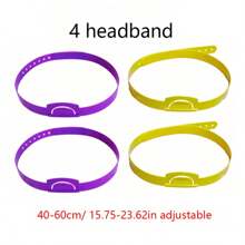 BELLKIDS 6 szt. wkładanych opasek na głowę, 6 kolorów, regulowana opaska, interaktywne gry, kolorowe narzędzia edukacyjne, gry edukacyjne, odpowiednie do klas, rekwizyty do gier imprezowych.