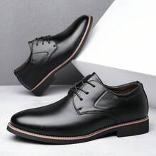 PU Men's Dress Shoes With Wide Size Options - Fast Delivery - Black - View 2