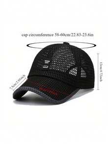 2PCS Unisex Quick Dry Mesh Baseball Caps - Breathable, Adjustable Summer Visor For Outdoor Activities, Black And Gray Textured Design - Multicolor - View 4