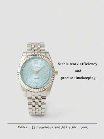 Un diseño de esfera muy práctico, ordinario y discreto, un reloj de cuarzo con mantenimiento de tiempo estable