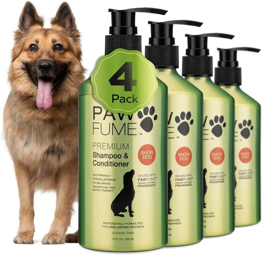 PAWFUME Dog Shampoo And Conditioner, Blue Ribbon, 1-Pack – Nourish &Amp; Detangle For A Silky Soft Coat – Probiotic, Deep-Cleaning, PH-Balanced Formula – Puppy Shampoo And Conditioner For All Breeds - Shampoo & Conditioner Show Dog - View 1