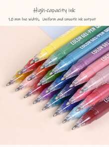 Languo 72 Colors Burst Flash Color Neutral Pen Set Jumbo Capacity Metallic Glitter Gel Pens, Flash Special Effects Highly Attractive Drawing Handbook Pen Highlighter 1mm, Elementary School Students Art Drawing Special Diy Drawing Book Can Be Stacked Color Impermeable Paper High Capacity Highlighter Highlighter Gel-Pen Hand Drawing Pen Can Be Used For Student Marking , Back To School Gifts