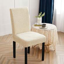 Waterproof Chair Covers Set Of 6, Spandex Dining Chair Slipcovers, Protectors For Kitchen And Dining Room Chairs - Beige - View 5