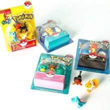 pokemon 1pc Pikachu Pokemon Pokemon 3D Cartoon Eraser Rubber Prize Gift Set Little Fire Dragon Johnny Turtle 3D Rubber