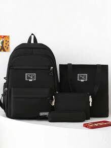 Multiple Combinations Of Women's Bags With Multiple Pockets And Zippers, Suitable For Daily Use, Commuting, Outdoor Activities, Accommodating Laptops, Backpacks Suitable For College Students, Teen Boys And Girls, Perfect For University, Business, Work, Commuting High School, Outdoor, Hiking, Travel, Rock Climbing, Sports Fields, Sports, Outings, Back To School, Street And Japanese Style Backpacks