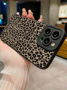 Leoparden-Muster mattschwarze stoßfeste Handyhülle mit funktionalen Öffnungen, kompatibel mit iPhone 15 XR /7/8, iPhone 15 Pro Max/12 Pro Max/13 Pro Max/14 Pro Max 13 14 11 12, iPhone P14, P11, P12 Pro, XS, XR, 7/8 Plus, iPhone 8GES2, passend für A13 4G, A22, A21S, A51 4G, A52, S22 Ultra, A33 5G, passend für Redmi 10, Redmi Note 11 4G, Redmi 11 Lite, A53, Redmi Handyhüllen