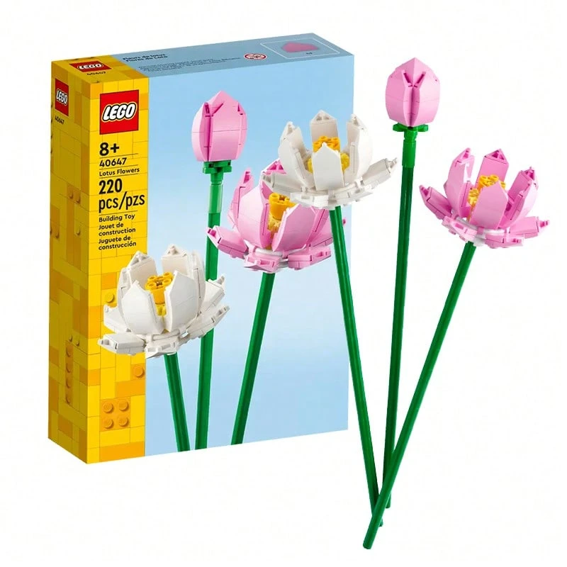 莲花主题儿童拼装积木玩具，适合作为儿童礼物 - 40647 - 查看 1