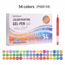 24/36/54/72 Color Highly Attractive Flash Special Effect Painting Pen Set, DIY Fluorescent Pen Color Painting Pen Set, Large Ink Volume, 1mm Ballpoint Pen Tip, Painting Graffiti Handbook Writing Stackable Color, Used For Painting Graffiti Outline Coloring Manual Decoration Greeting Card Writing, Suitable For Daily Gift Giving, Back To School Season