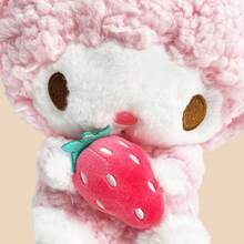 Miniso 1个三丽鸥钢琴草莓毛绒挂件，蓬松设计，草莓元素，附带钢琴键挂钩，适合作为朋友的生日或节日礼物 - 彩色 - 查看 5