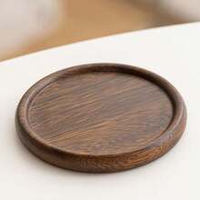 Walnut Wood Tea Coaster, Tea Tray Set, Kung Fu Tea Set Accessories, Cup Mat & Holder - Multicolor - View 8