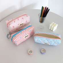 Estuche para lápices, estuche para bolígrafos, bolsa de almacenamiento de oficina y universidad, organizador de bolsa, bolsa de maquillaje, bolsa cosmética, estuche para lápices estético y lindo para niños y niñas de vuelta al cole, útiles escolares