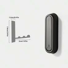 1pc RV Bathroom Towel Hook - Made Of Aluminum Alloy, No Charging Required, Rust-Proof, Easy To Install, Space-Saving, Suitable For Campers, RVs, Home RV Furniture Accessories - Multicolor - View 5