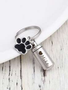 1 狗骨灰纪念品 - 宠物骨灰罐 狗钥匙扣 - 个性化火葬钥匙扣 骨灰罐 - 宠物纪念 狗爪钥匙扣 - 宠物骨灰纪念品 - 彩色 - 查看 7