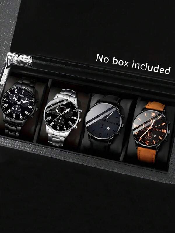 4/2 Relojes de cuarzo de lujo y alta gama para hombres, con correas de aleación y piel, un regalo perfecto para escuelas, ceremonias de graduación o cualquier ocasión. Son muy adecuados para que los usen los hermanos y son regalos ideales para hombres, apropiados para todo tipo de ocasiones.