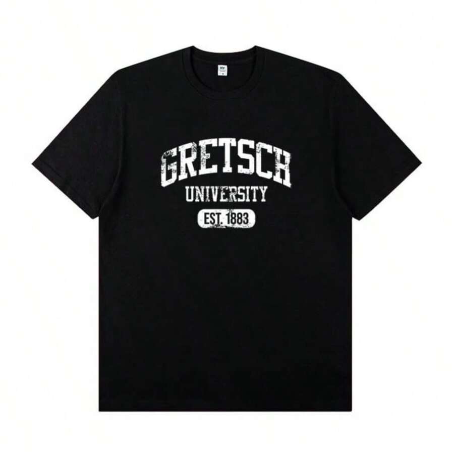 BREATHABLE COOL SUMMER Gretsch Electric Guitar Instrument Peripheral Printed T-Shirt Cotton Rock Band Lead Singer Practice Outfit Casual T-Shirt - màu đen - Xem 1