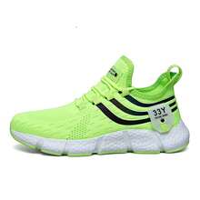 Zapatillas de Moda Transpirables para Mujeres Zapatos de Correr Cómodos Zapatos Casuales Unisex Tenis Masculino Zapatos Deportivos Ligeros - Verde - Ver 13
