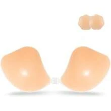 Sticky Adhesive Silicone Push Up Invisible Bra - Backless, Strapless For Women With Nipple Covershalloween - 裸體 - 查看 5